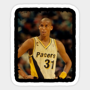 Reggie Miller - Vintage Design Of Basketball Sticker